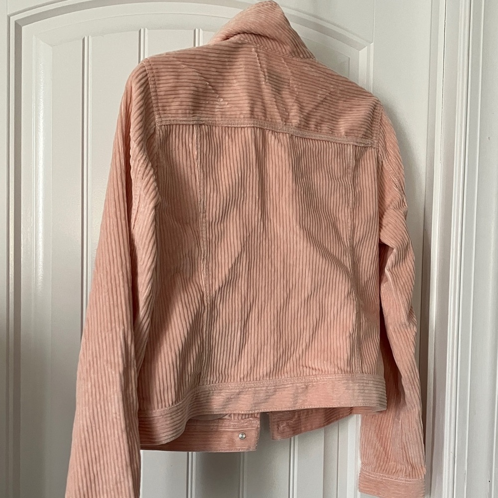LOFT Blush Corduroy Jean Jacket - Picture 6 of 6
